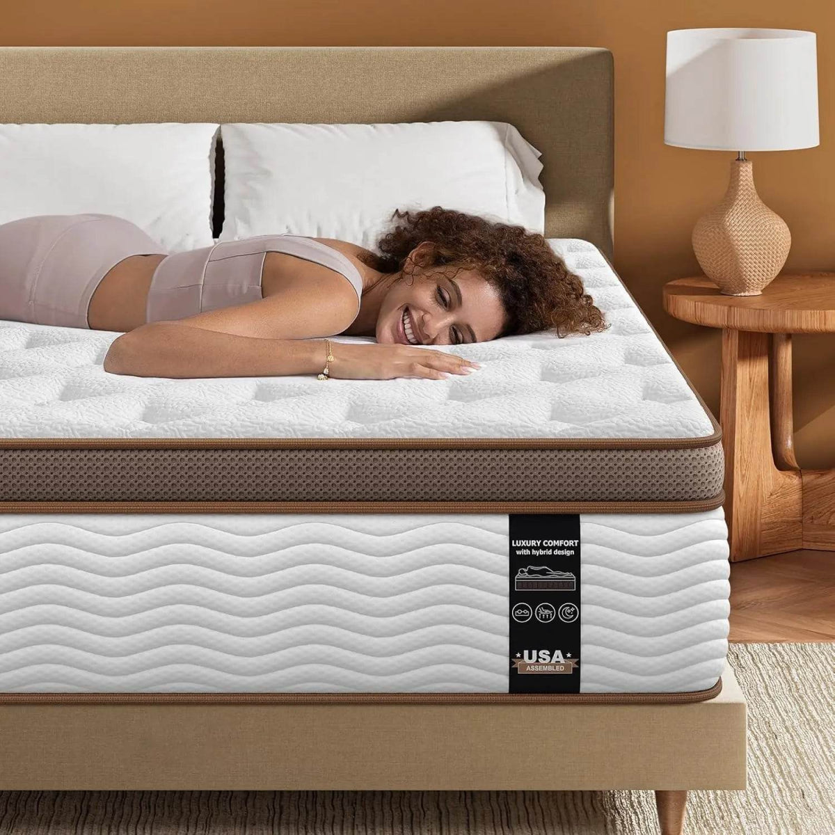 Medium 12-Inch Gel Memory Foam Hybrid Mattress - Sleep Galleria