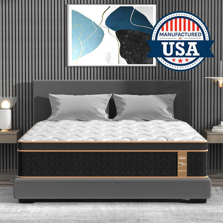 Medium 12-Inch Gel-Infused Cooling Memory Foam Hybrid Mattress - Sleep Galleria