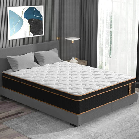 Medium 12-Inch Gel-Infused Cooling Memory Foam Hybrid Mattress - Sleep Galleria