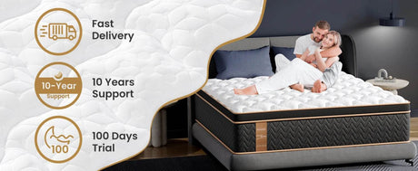 Medium 12-Inch Gel-Infused Cooling Memory Foam Hybrid Mattress - Sleep Galleria