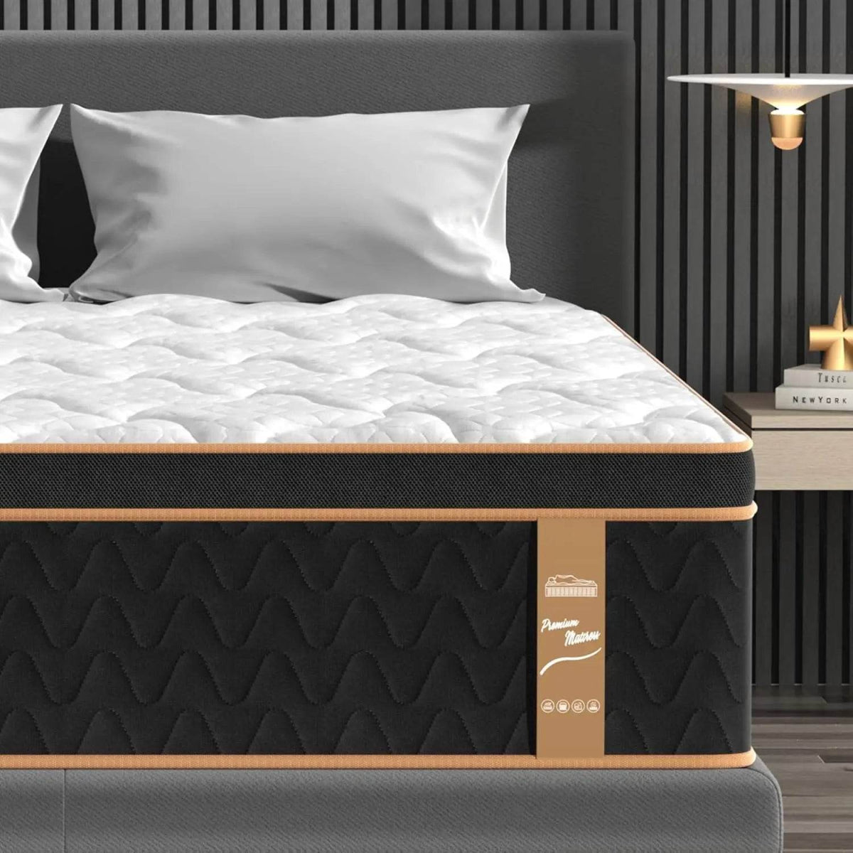 Medium 12-Inch Gel-Infused Cooling Memory Foam Hybrid Mattress - Sleep Galleria