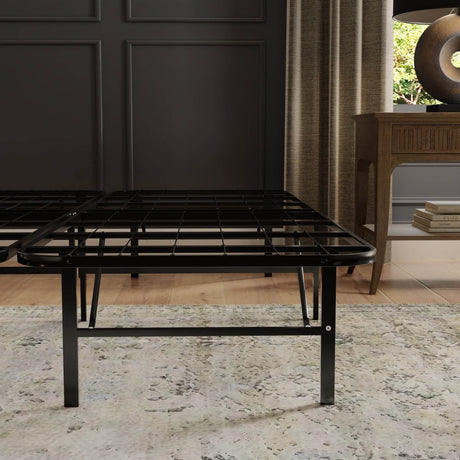 High Rise Steel Platform Bed Frame Foundation - Sleep Galleria
