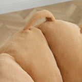 Oversized Soft Faux Fur Foam-Filled Bean Bag Chair - Omega Lifestyles