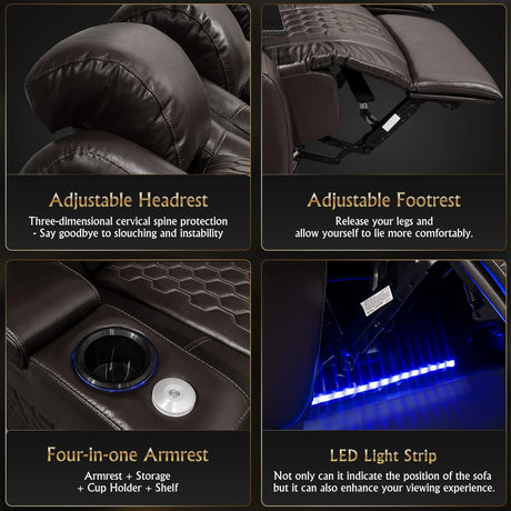 Ultra-Plush Top-Grain Nappa Genuine Leather Massage Chair - Omega Lifestyles