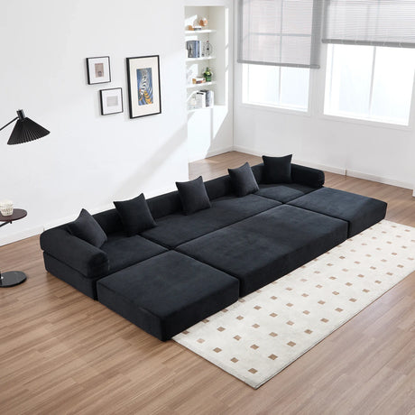 Convertible Corduroy Memory Foam Folding Sofa Bed - Omega Lifestyles