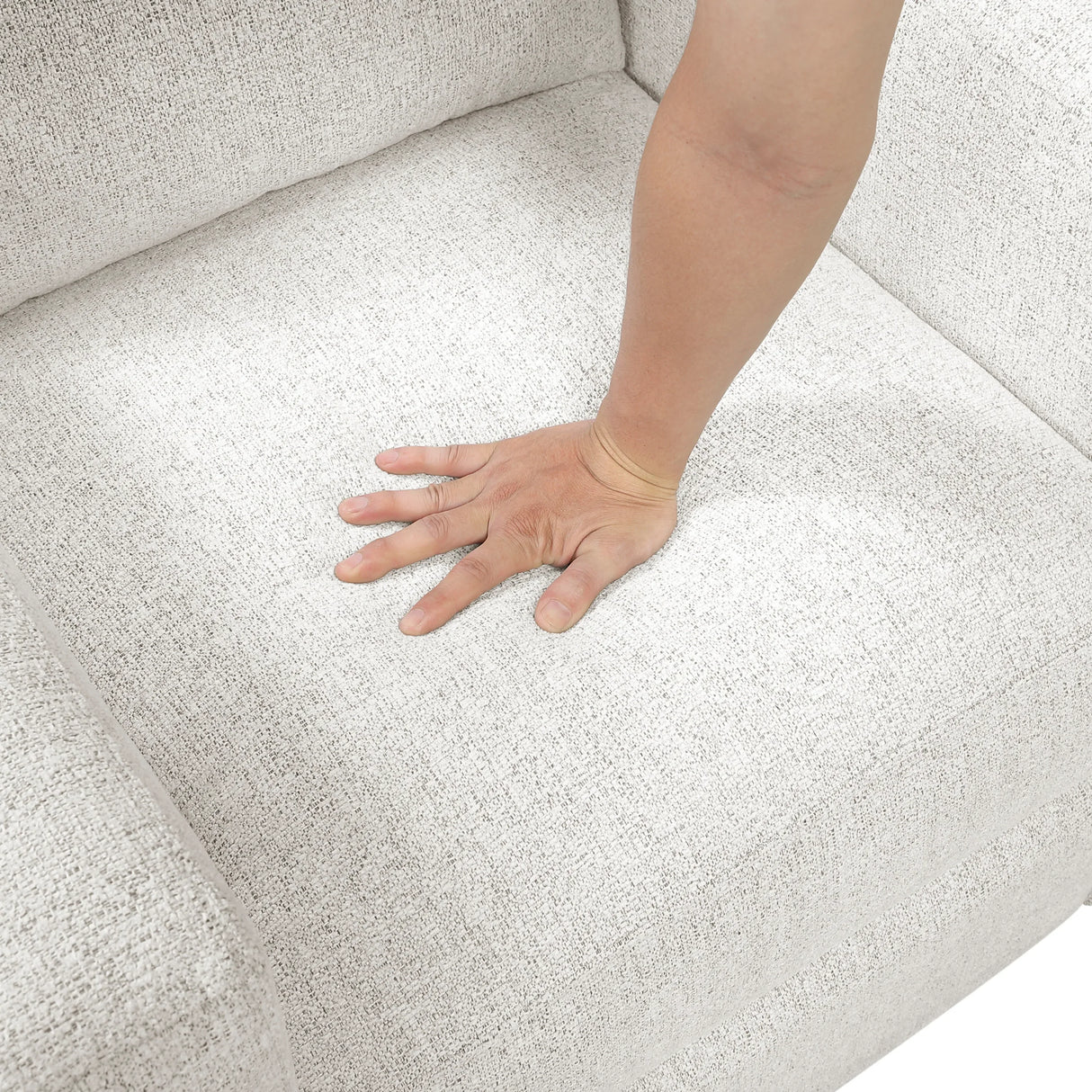 Contemporary Chenille Swivel Recliner Chair With Gliding Motion - Omega Lifestyles