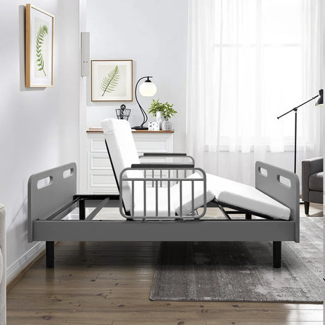 Medium Pressure-Relieving Memory Foam Adjustable Hospital Bed - Omega Lifestyles