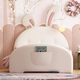 Twin Upholstered Rabbit-Shape Princess Platform Bed - Omega Lifestyles