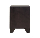 Espresso Synthetic Wood 2-Drawer Nightstand - Omega Lifestyles