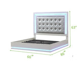 Queen Size Contemporary Wood LED Bed Frame - Omega Lifestyles