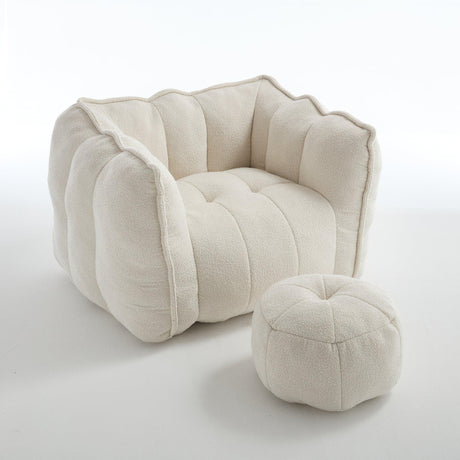 Soft Chenille Bean Bag Chair With High Resilient Foam - Omega Lifestyles