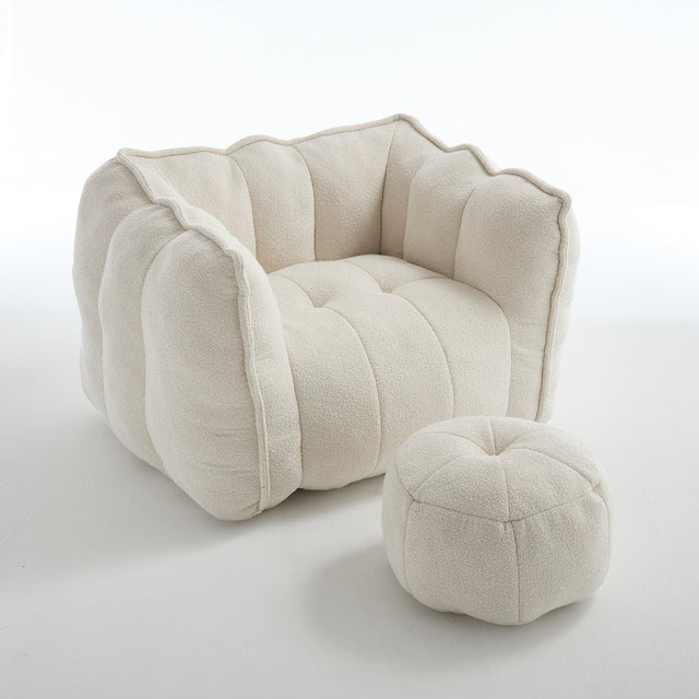 Soft Chenille Bean Bag Chair With High Resilient Foam - Omega Lifestyles