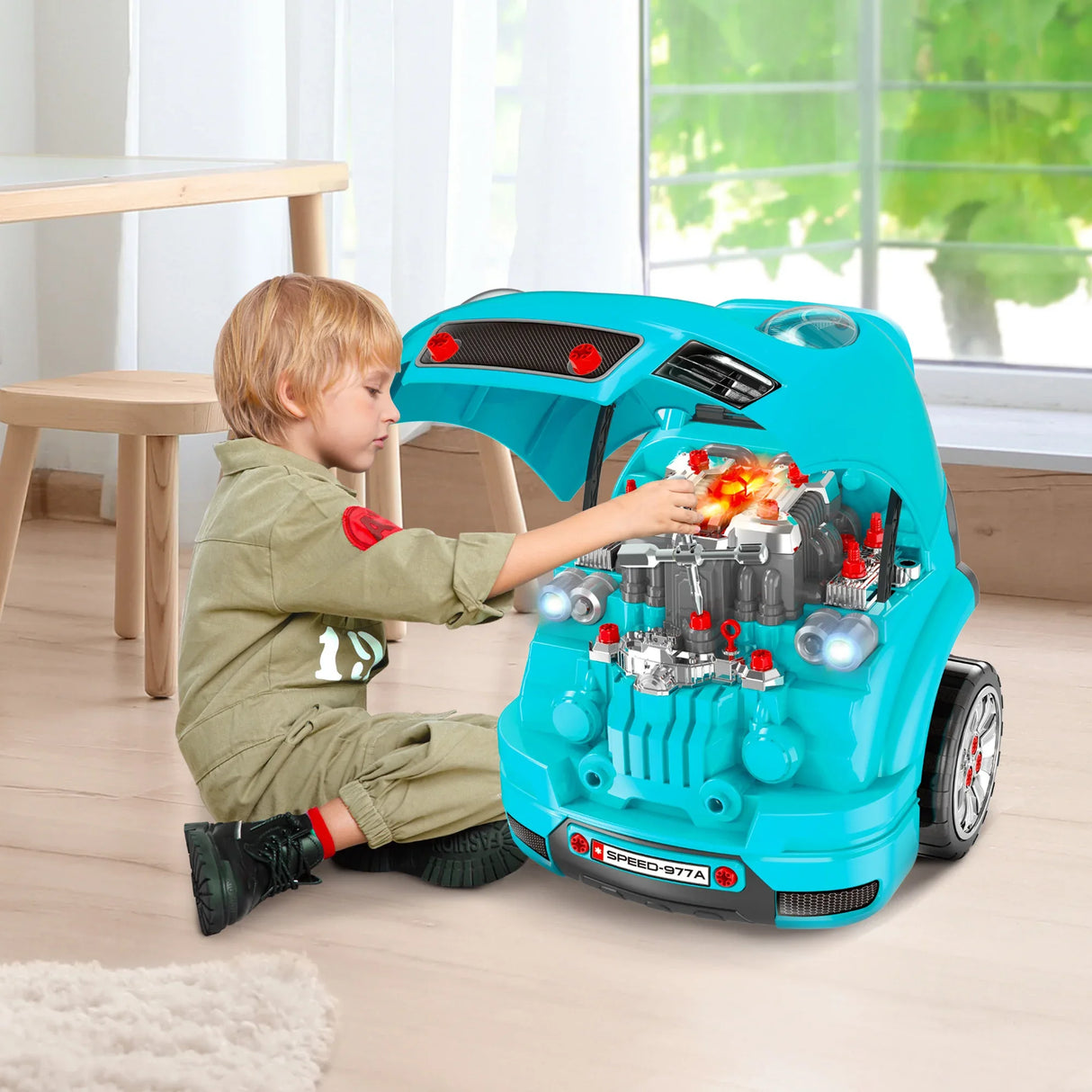 Kids Truck Engine Toy With Realistic Sounds and Lights - Omega Lifestyles