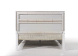 White Finish Low Profile Storage Queen Bed Frame - Omega Lifestyles