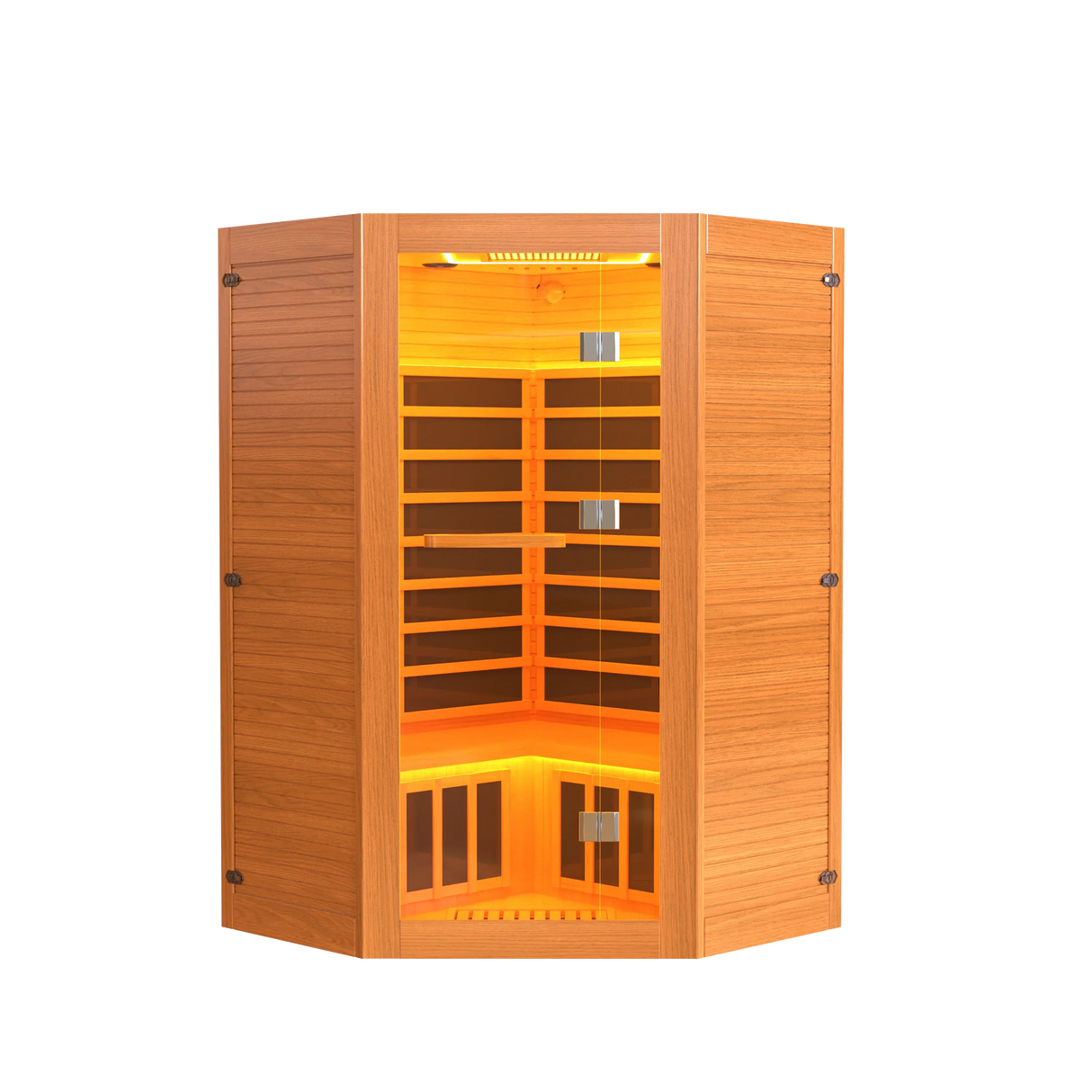 Far Infrared Wood Home Sauna With Bluetooth Speaker - Omega Lifestyles