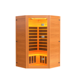 Far Infrared Wood Home Sauna With Bluetooth Speaker - Omega Lifestyles