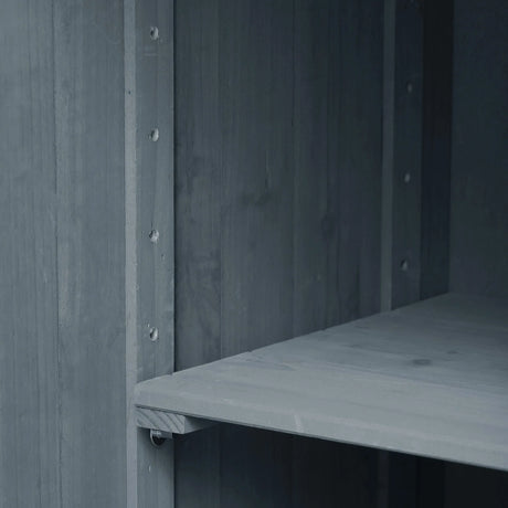 Outdoor Rolling Grill Cart With Raised Shelf Storage - Omega Lifestyles