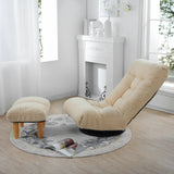 Adjustable Japanese Style Reclining Cotton Sofa Chair - Omega Lifestyles
