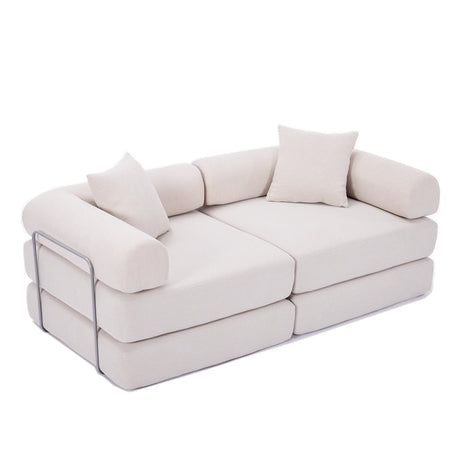 Modular Folding Corduroy Convertible Sofa Bed - Omega Lifestyles