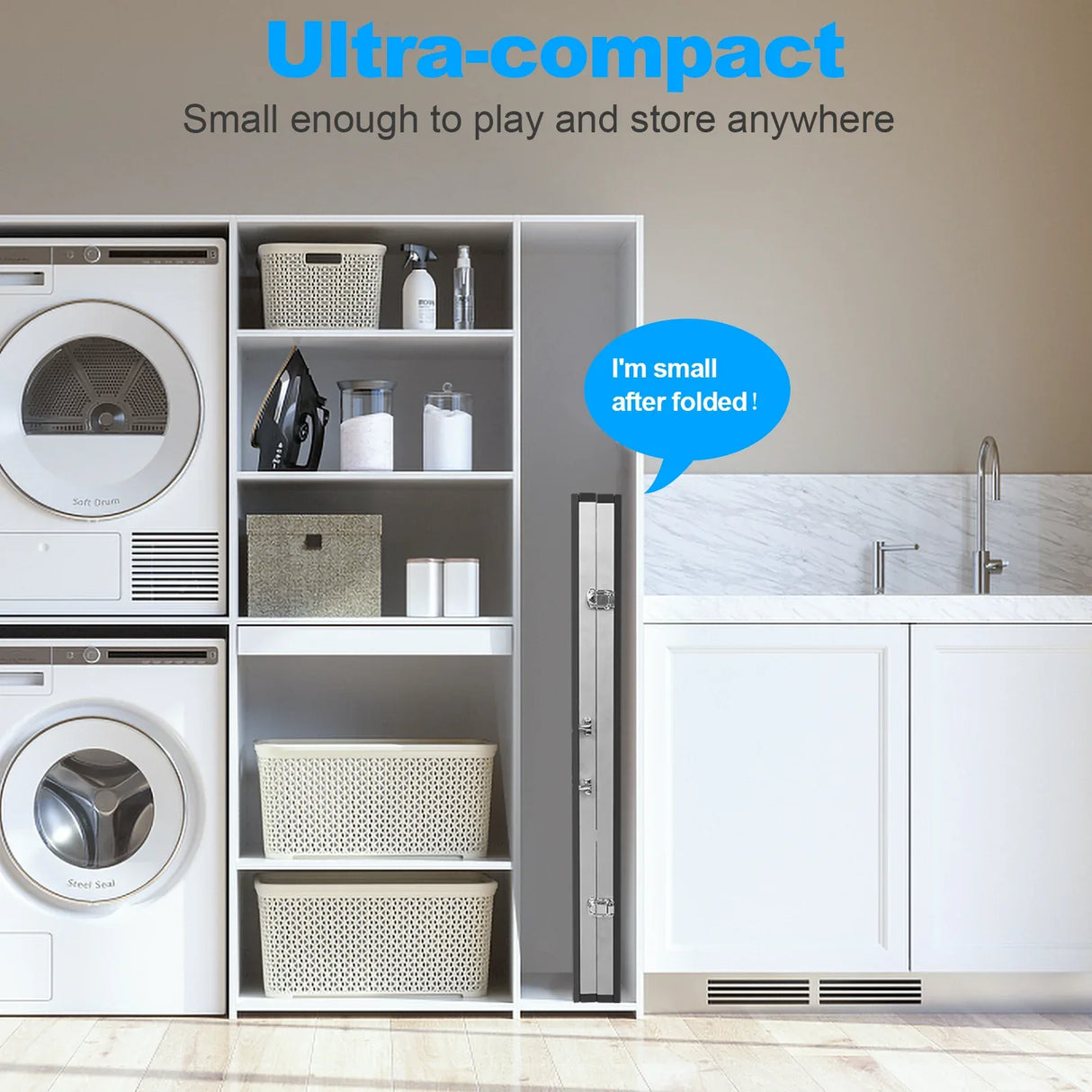 Foldable Portable Mid-Size Table Tennis Table Game Set - Omega Lifestyles