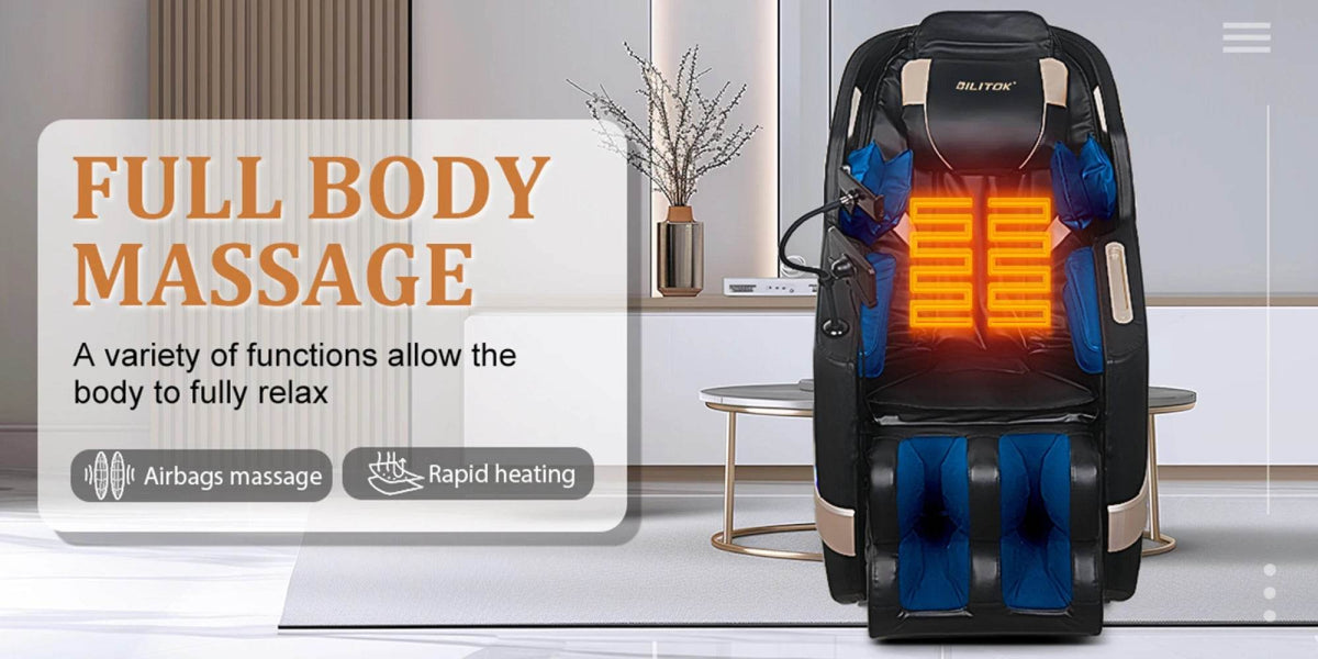 Zero Gravity Full Body Heated Airbag Massage Chair - Omega Lifestyles