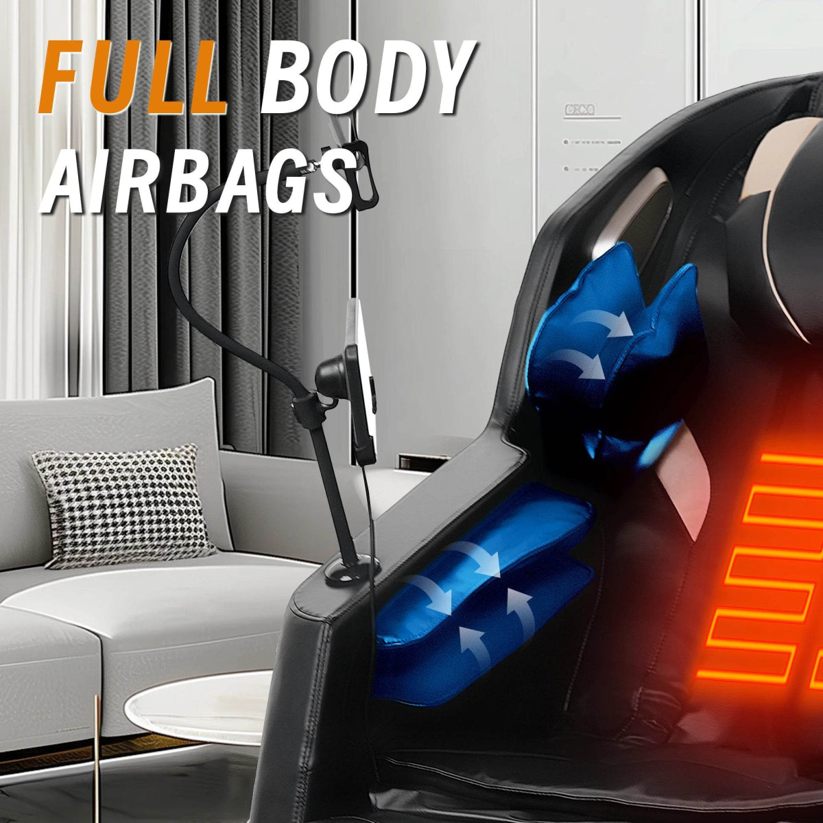 Zero Gravity Full Body Heated Airbag Massage Chair - Omega Lifestyles
