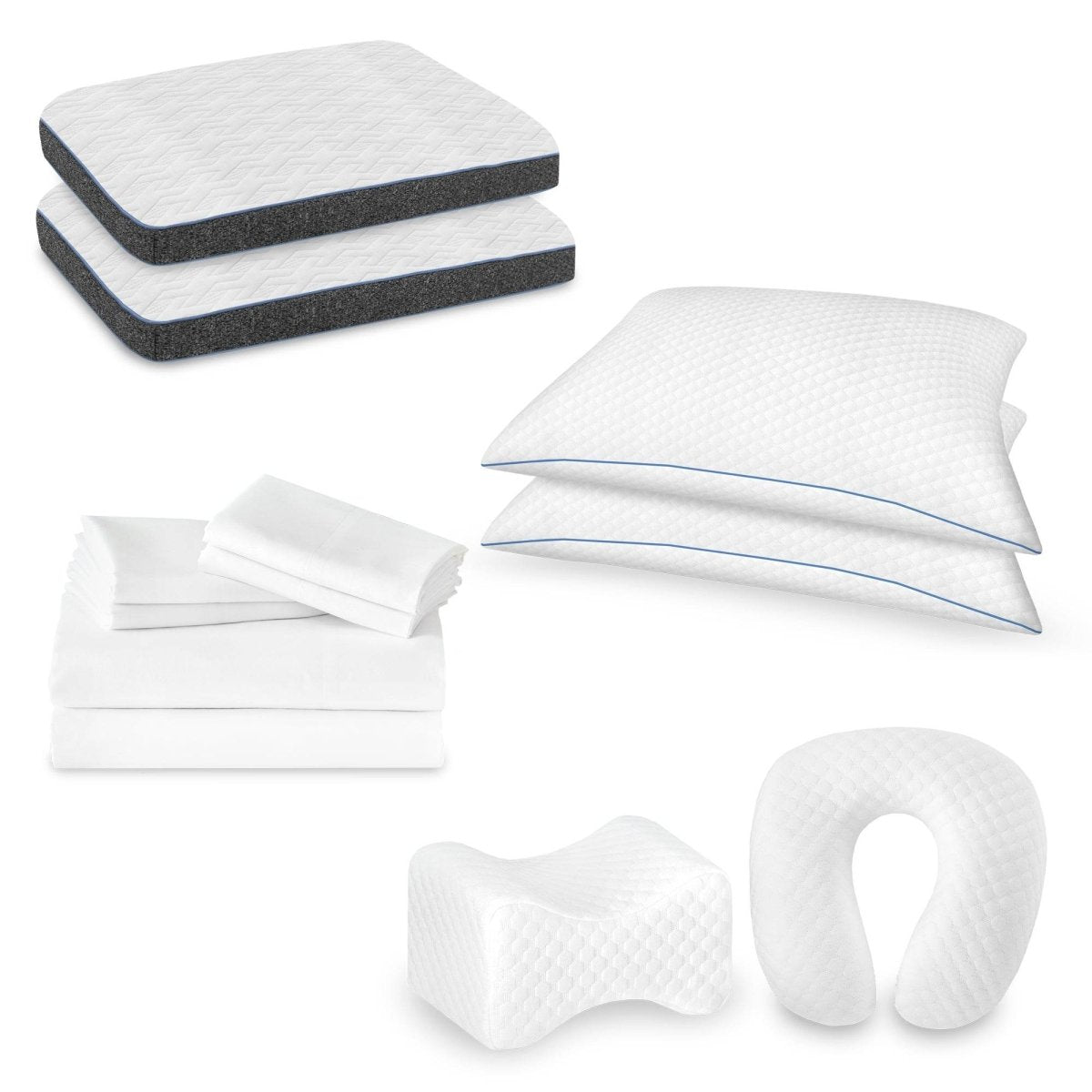 12-Piece Premium Cotton Linen Comfort Bedding Pack - Sleep Galleria