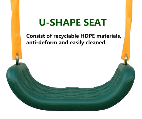 4-in-1 Backyard Swing Set With Seesaw Slide Glider - Omega Lifestyles