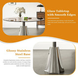 5-Piece Mid-Century 35-Inch Round Dining Table Set - Omega Lifestyles