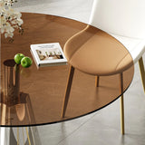 5-Piece Mid-Century 35-Inch Round Dining Table Set - Omega Lifestyles