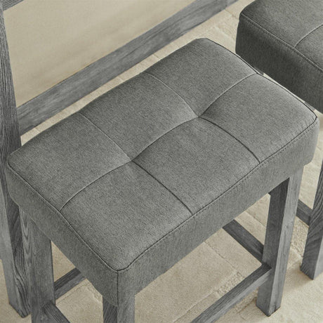 59-Inch Industrial Solid Wood Bar Table And Stools Set - Omega Lifestyles