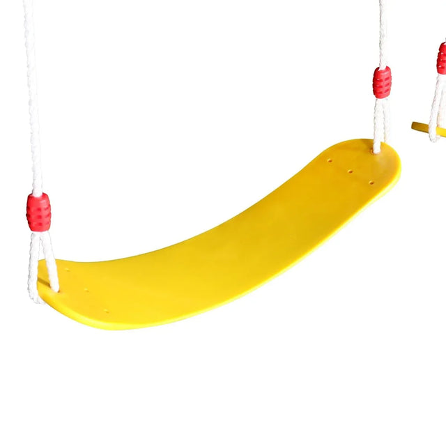 Blue Cedarwood Outdoor Swing Set With Slide And Climber - Omega Lifestyles