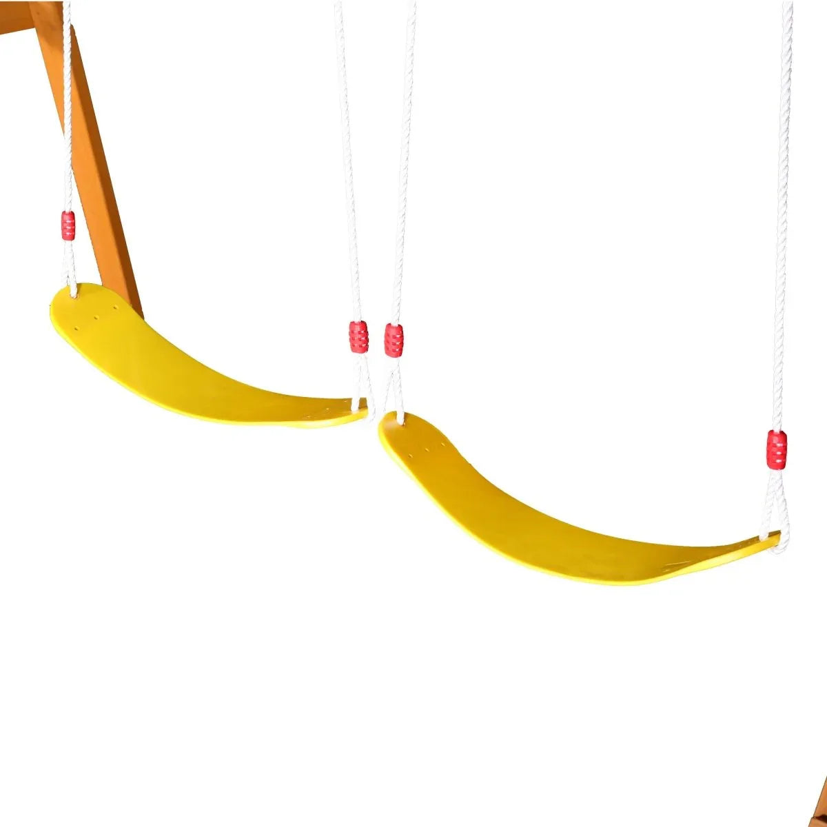 Blue Cedarwood Outdoor Swing Set With Slide And Climber - Omega Lifestyles