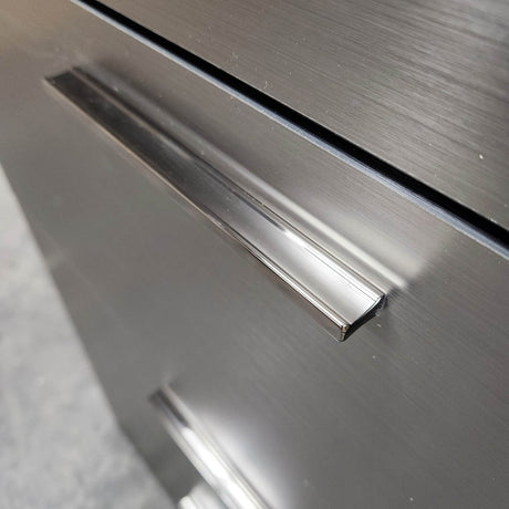 Contemporary Metallic Grey Wood Four - Drawer Chest - Blissora - Omega Lifestyles