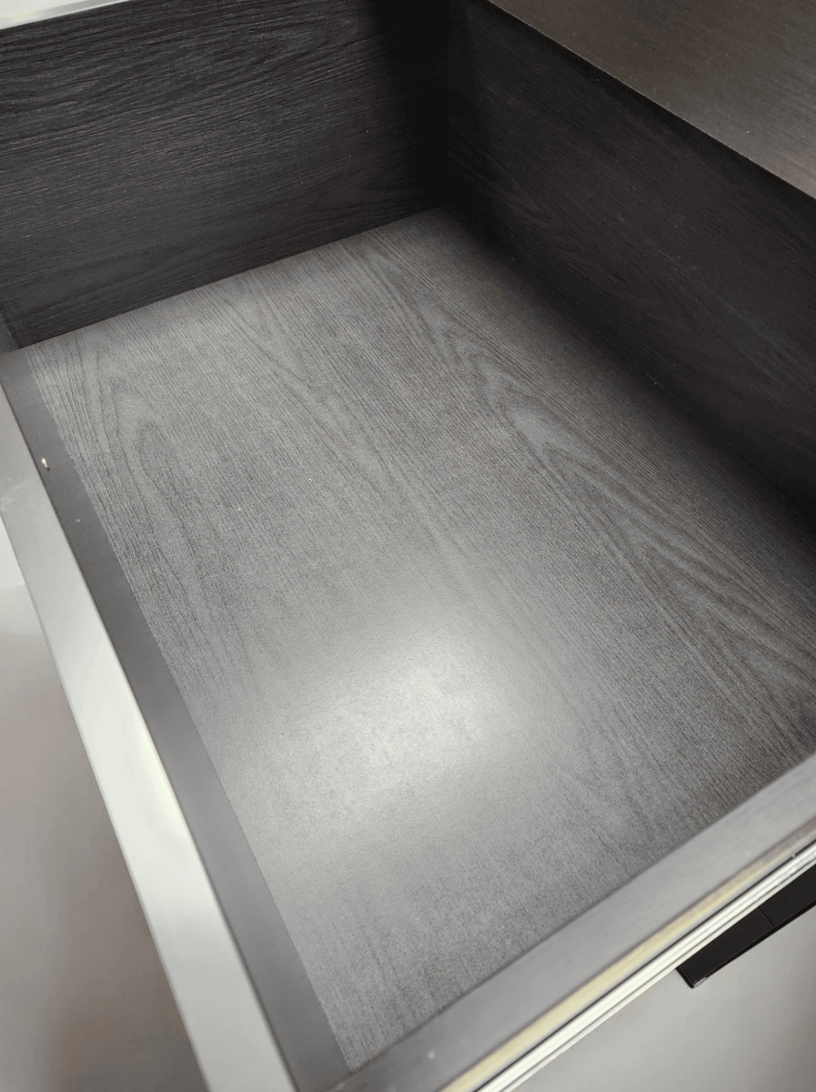 Contemporary Metallic Grey Wood Four - Drawer Chest - Blissora - Omega Lifestyles