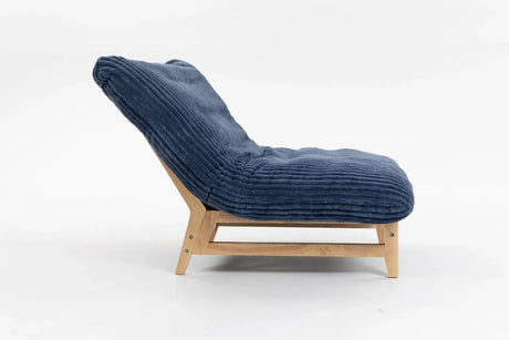 Corduroy Plush Bean Bag Chair With Backrest - Omega Lifestyles