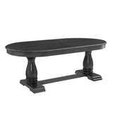 Extendable Solid Wood MDF Pedestal Base Dining Table - Omega Lifestyles