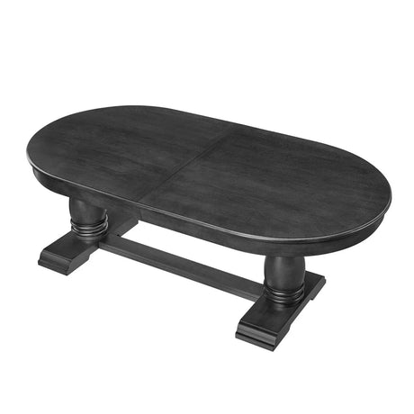 Extendable Solid Wood MDF Pedestal Base Dining Table - Omega Lifestyles