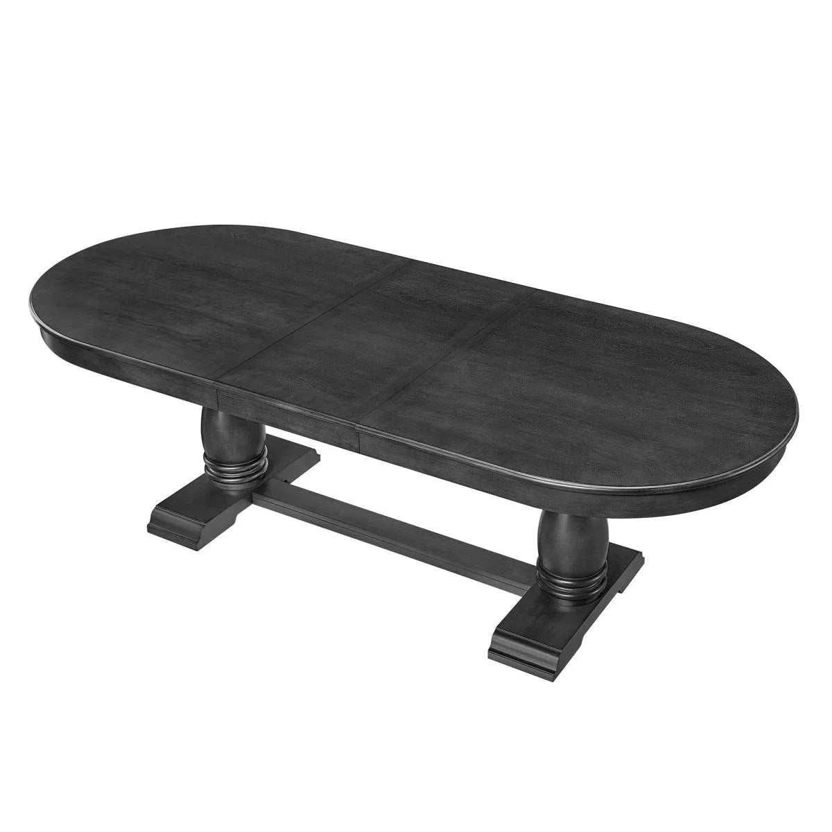 Extendable Solid Wood MDF Pedestal Base Dining Table - Omega Lifestyles