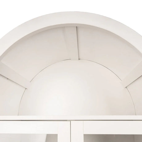 Farmhouse Arched Glass Door Kitchen Pantry Cabinet - Omega Lifestyles