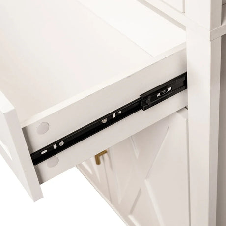 Farmhouse Arched Glass Door Kitchen Pantry Cabinet - Omega Lifestyles