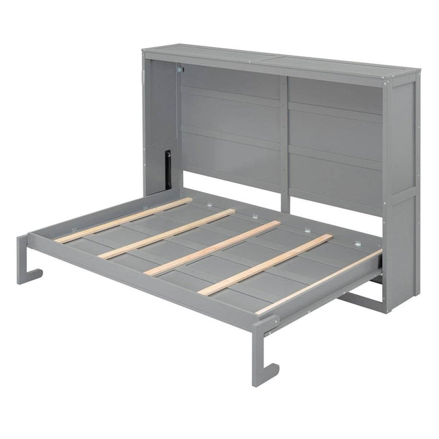 Full Size Gray Plywood Multi-Function Murphy Bed - Omega Lifestyles