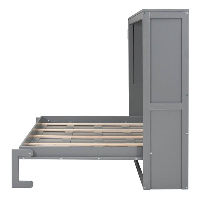 Full Size Gray Plywood Multi-Function Murphy Bed - Omega Lifestyles