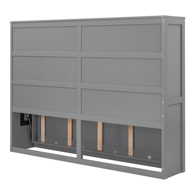 Full Size Gray Plywood Multi-Function Murphy Bed - Omega Lifestyles