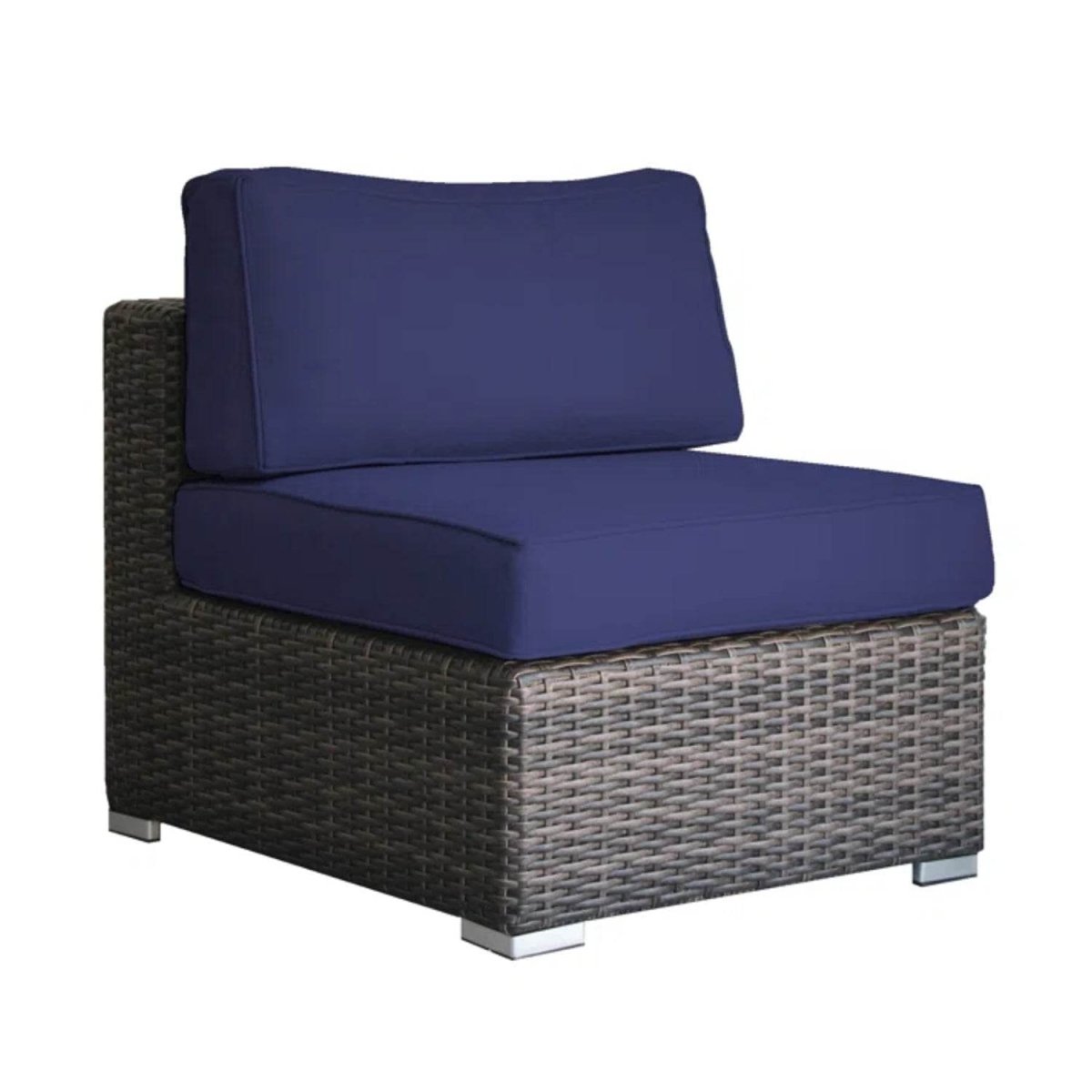 Fully Assembled Outdoor Rattan Wicker 6 - Person Seating Group - Blissora - Omega Lifestyles