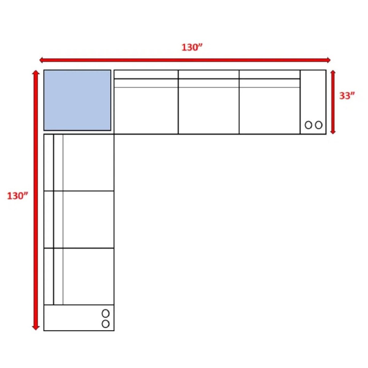 Fully Assembled Outdoor Rattan Wicker 6 - Person Seating Group - Blissora - Omega Lifestyles