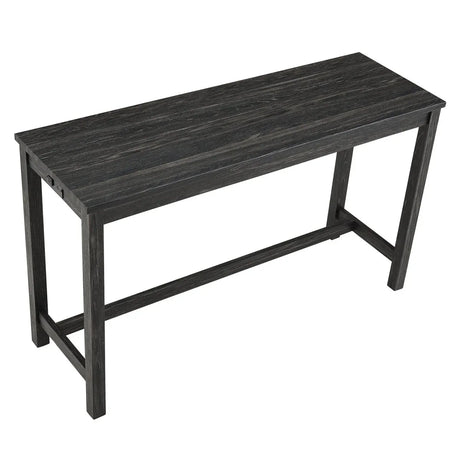 Industrial Solid Wood MDF 4-Piece Bar Table Set - Omega Lifestyles