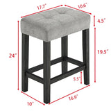 Industrial Solid Wood MDF 4-Piece Bar Table Set - Omega Lifestyles