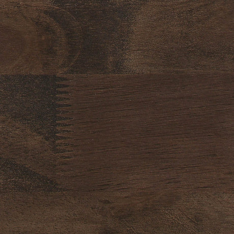 King Brown Engineered Wood Modern Rustic Sleigh Bed - Blissora - Omega Lifestyles