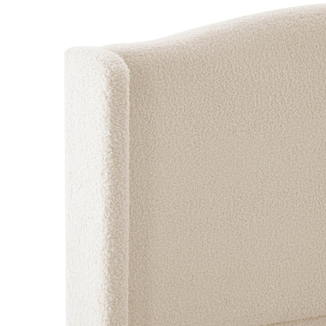 King Teddy Velvet Upholstered Platform Bed Frame - Omega Lifestyles